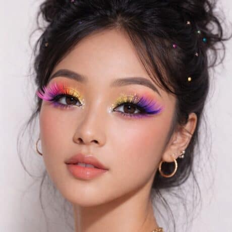 ריסים צבעוניים