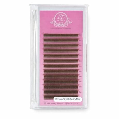 מניפות מוכנות 3D בגוון חום