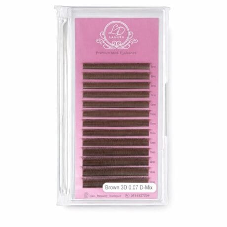 מניפות מוכנות 3D בגוון חום