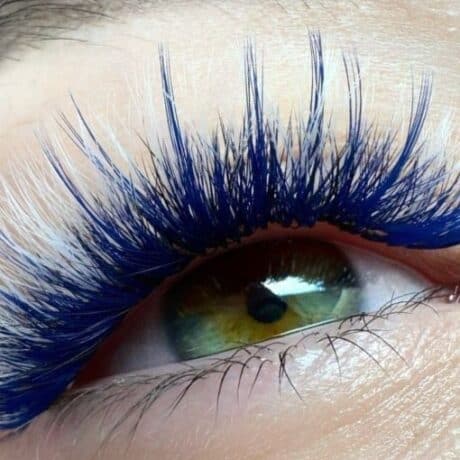 שזירת ריסים צבעונית